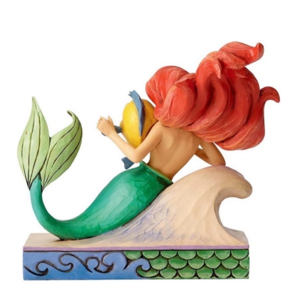 NEW Jim Shore Disney Traditions Ariel with Flounder - Picture 2 of 4